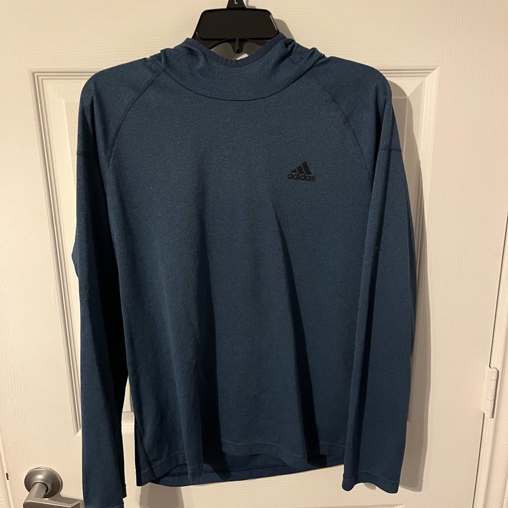 Adidas Climalite Workout Hoodie Navy Size Medium EUC